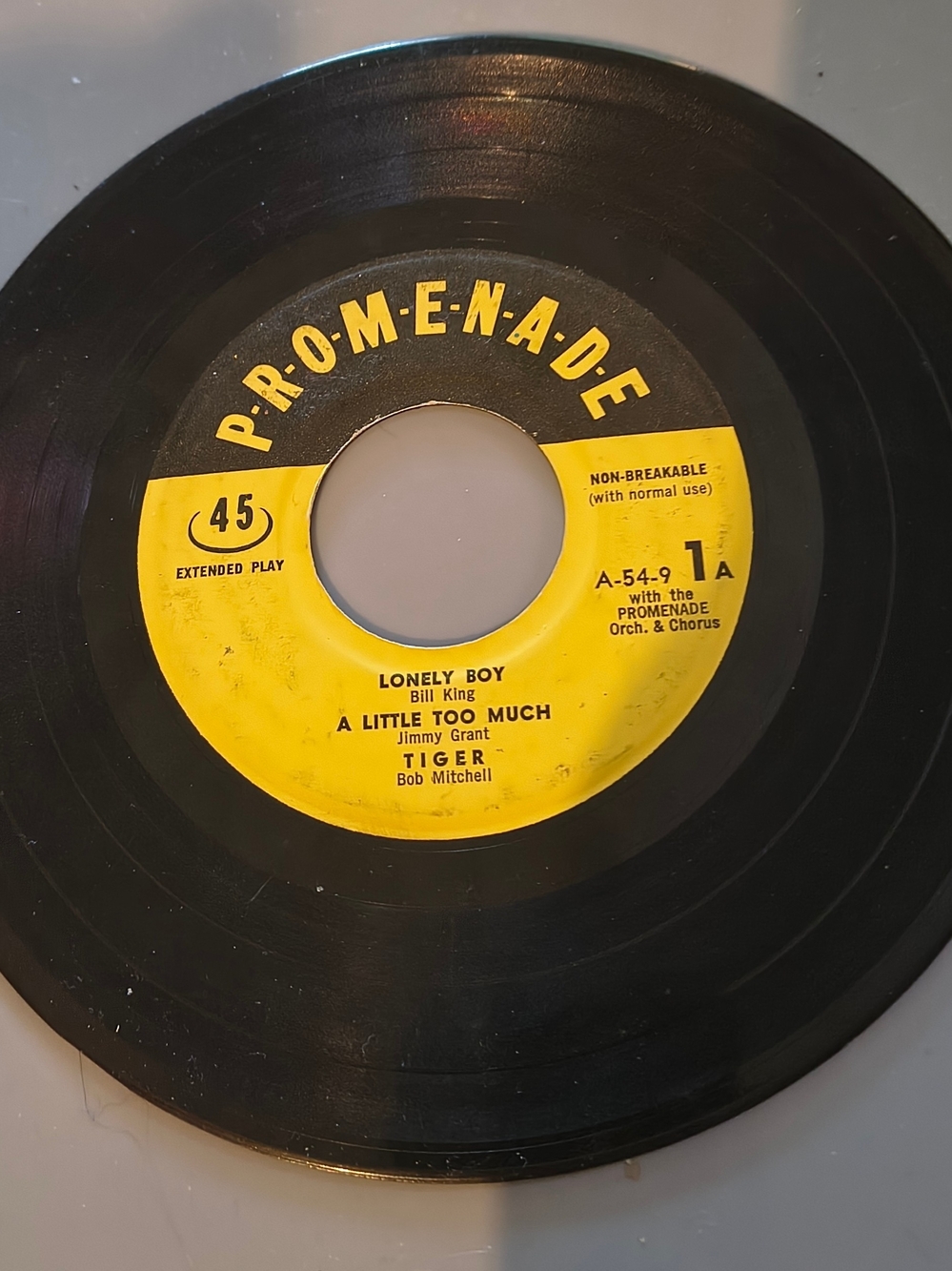1957 Promenade HIT 15 45 RPM EP Donny Rounds Jimmy Aires Honeycomb Vinyl sku9rec